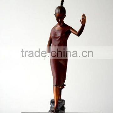Bronze Statue Of Abstract Figure Women Elaborate Sculpture Interior Decorating photo-4