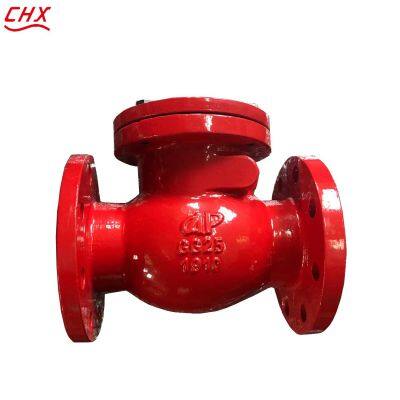 DIN H44T Cast Iron Swing Check Valve Flanged Metal Ball Type Non Return Valve One Way Flow Control Valve photo-5