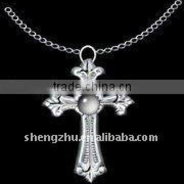 Elegant Rhinestone cross necklace