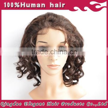 Super best quality 100% Brazilian human remy hair high density 8-26inch black short afro wigs