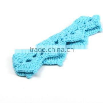 Fashion Korean Cute Newborn Baby Kids Soft Acrylic Crochet Crown Headband Hairband