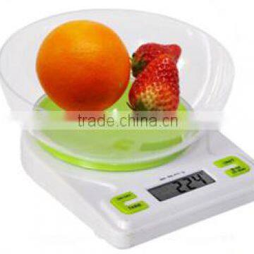 Robust single point load cell kitchen utensil digital balance weighing scale kitchen with PS bowl