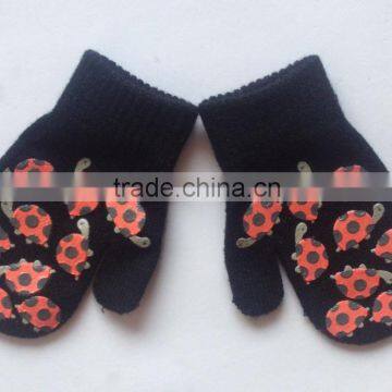 Kids Knitted Gripper Mittens Thick Warm Acrylic Fingerless Gloves Knitting Pattern photo-5