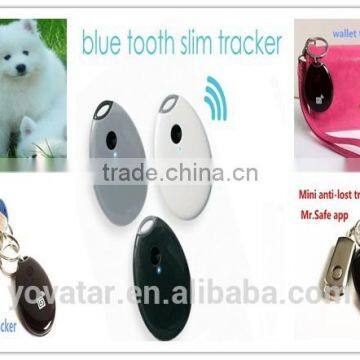 Mini bluetooth tracker,wallet/luggage/phone/kid/pet locaton tracker,free app tracker device