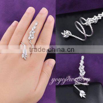 Platinum ring prices in pakistan adjustable zircon gold long finger ring