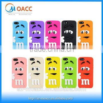 Colorful M&M's Chocolate Silicone Cover Case for iPhone 6