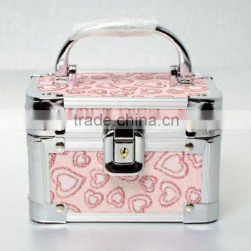 AN117 ANPHY Mini Jewelry Case Aluminum Suitcase Jewelry Box Children Gift Box Mirror Metal Box Handle Lock 13*9*9cm 400g 2 Color photo-5