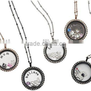 stainless steel floating locket glass locket magnet china manufacturer