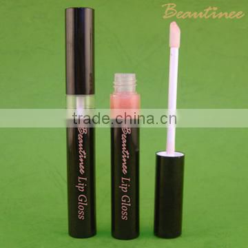 Cosmetic OEM Empty Packaging Container 6.5 g Black Aluminum Lip Gloss Tube