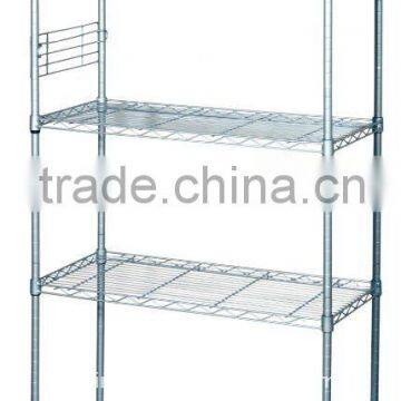 4 layer chrome wire shelving/diplay stand/grid shelf