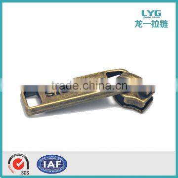 longyi high quality bronze zipper puller design accessory