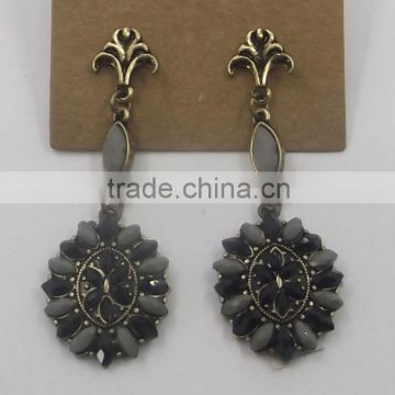 earring stud stone earring stud colorful erring stud