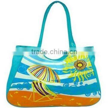 2015 Best Sell Customized Striped Beach Bag photo-4