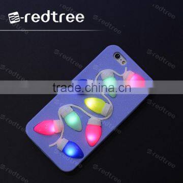 LED flash light tpu phone case for iphone