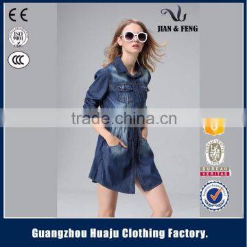 Garment Factory Summer Girl Denim Dresses Wholesale Clothes Turkey