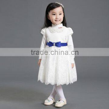 Wholesale new fashion emboidery bead elegent child wedding gown 1-12y