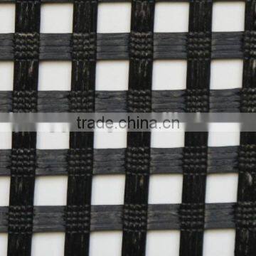 Biaxial polyester geogrid wall soil reinforcement with CE