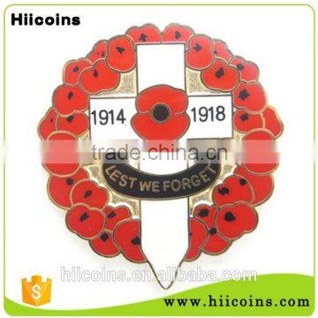 manufacture of poppy lapel badge wholesa pin badges and custom enamel badge