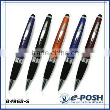 Promotional Rubber Gripper Aluminum Luxury Metal Cross Refill Stylus Pen photo-6