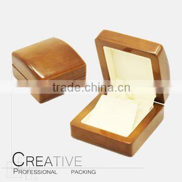 High gloss small wooden jewelry neckalce gift box