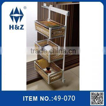 Soft-closing Lateral Rattan Baskets