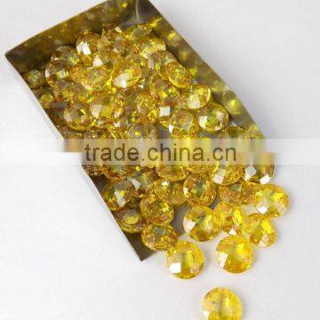 AAA Beautiful Natural Citrine Cubic Zirconia CZ Loose Gemstone Beads Bead Cabs 6mm, 8mm, 10mm Round Briolette handmade beads