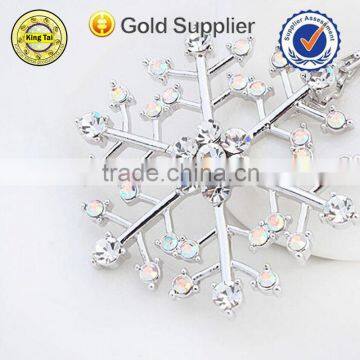 Latest Diamond Necklace Designs With Fake Gold Long Chain photo-5