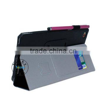 Shcokproof 8.3''Tablet Leather Case For Lenovo ThinkPad 8 Leather Flip Case Stand Wallet Card Holder