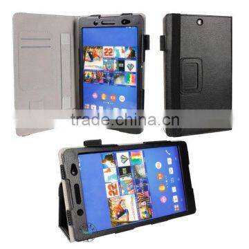 magnetic ultra thin folding cover leather case for sony z3 tablet compact