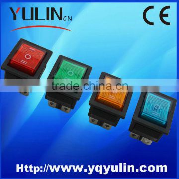 YU3-13 6 Pins balck on-off-on electrical dpst rocker switch