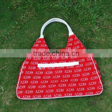 Wholesale Blanks Microfiber Large Fshional Tote Bag Shopping Handbags PU Leather Handle photo-2