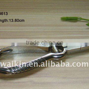 Fashionable Carved Handle Cuticle Nipper