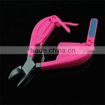 Fashion-designed Nail Cuticle Nipper With Manicure Accessories In Handle photo-2
