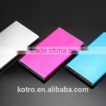 OEM Branded Xiaomi Ultra Slim 4000mAh Aluminum Shell cell phone external battery power bank charger for promotional gift