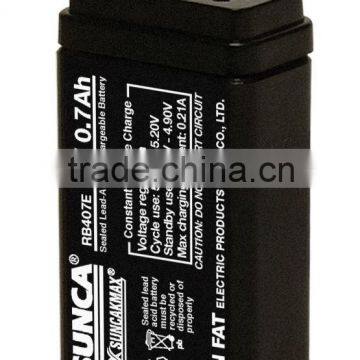 SUNCA Sealed Lead-Acid Rechargeable Battery RB407E/4V0.7AH