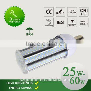50W CE ROHS ETL E27 E40 IP64 Ra80 hIgh efficiency SMD LED corn light