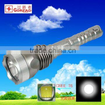 GOREAD Y9 High bright rechargeable tactical 10W XML T6 LED flashlight
