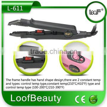 Professional Hair Styler Iron for Different Type Hot Fusion Tip Extension Systems Sale loof professional hair extension iron