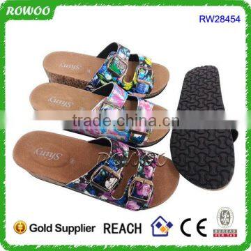 2015 new design durable good quality outdoor cork slippers wholesale