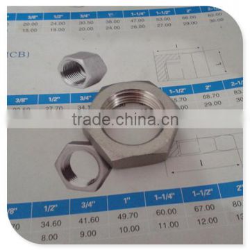 Stainless Steel 304 Cast Hex Lock nut,Class 150, 3/4" NPS