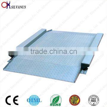 electronic floor scale with double ramps