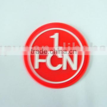 soft beautiful small pvc label/jeans pvc label