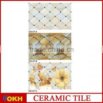 glossy ceramic wall tile for kitchen and bathroom 20x30 ,#GS-07