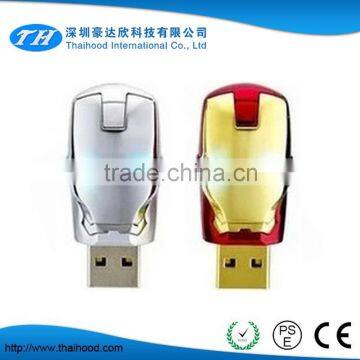 2016 HotSale Iron Man USB Flash Drive Pen Drive Crystal Diamond PenDrive 4GB 8GB 16GB 32GB 64GB Memory Stick/Thumb/Pendrives                        
                                                Quality Choice