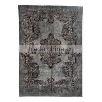 Handmade Turkish Carpet - Grayish Blue Over-dyed Rug (7,8 x 5,8 feet)