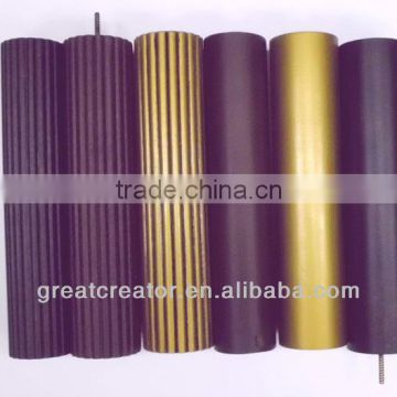 High Quality 35mm (1-3/8") Diameter Round Reeded/Smooth Wooden Curtain Rods From China Manufacturer