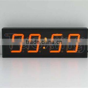 4 inch 4 digit LED digital wall clock & timer