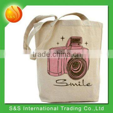 Camera Pattern Canvas Travel Shopping Tote Bag