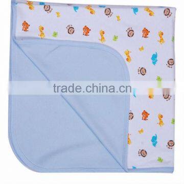 Top quality Cute 100% Cotton quilted baby blanket soft