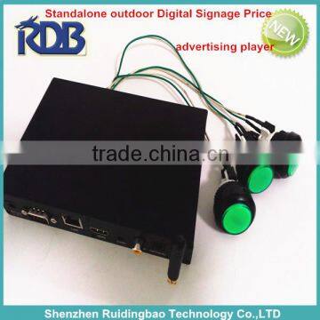 RDB standalone outdoor Digital Signage Price advertising player DS009-134